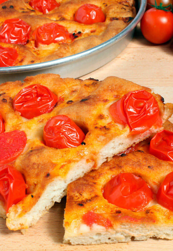 Focaccia altamurana al pomodoro